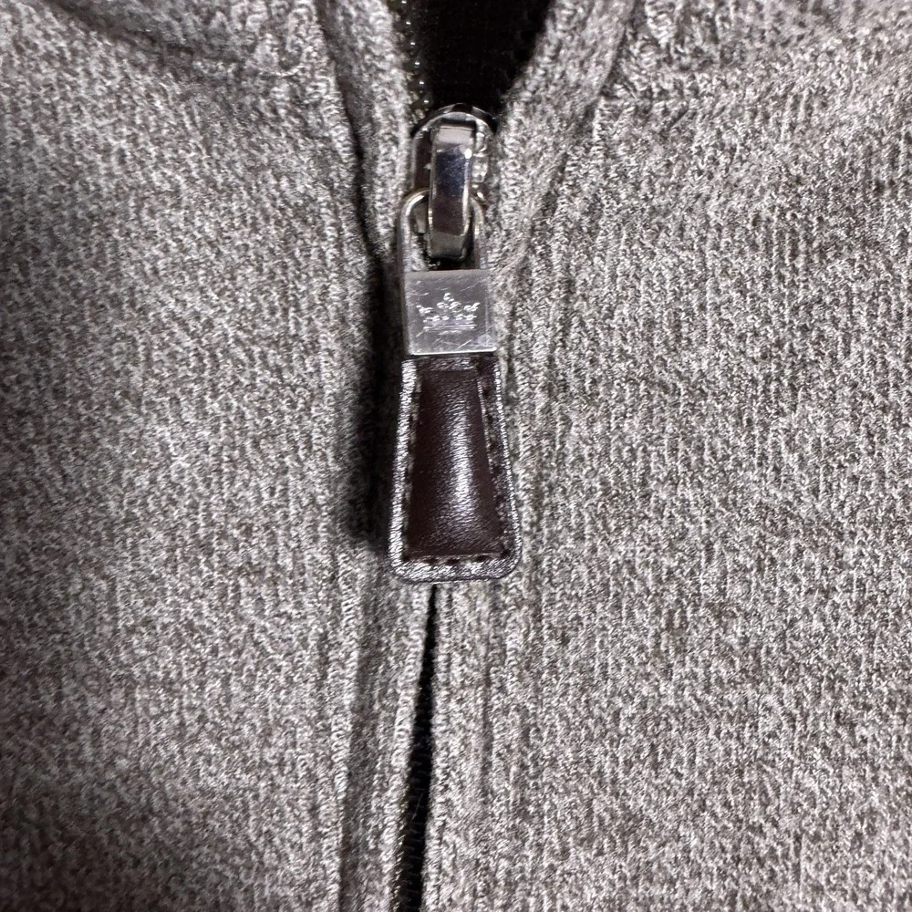 Peter Millar Sweater Mens XL Brown Crown Comfort 1/4 Zip Pullover Arnie Fleece